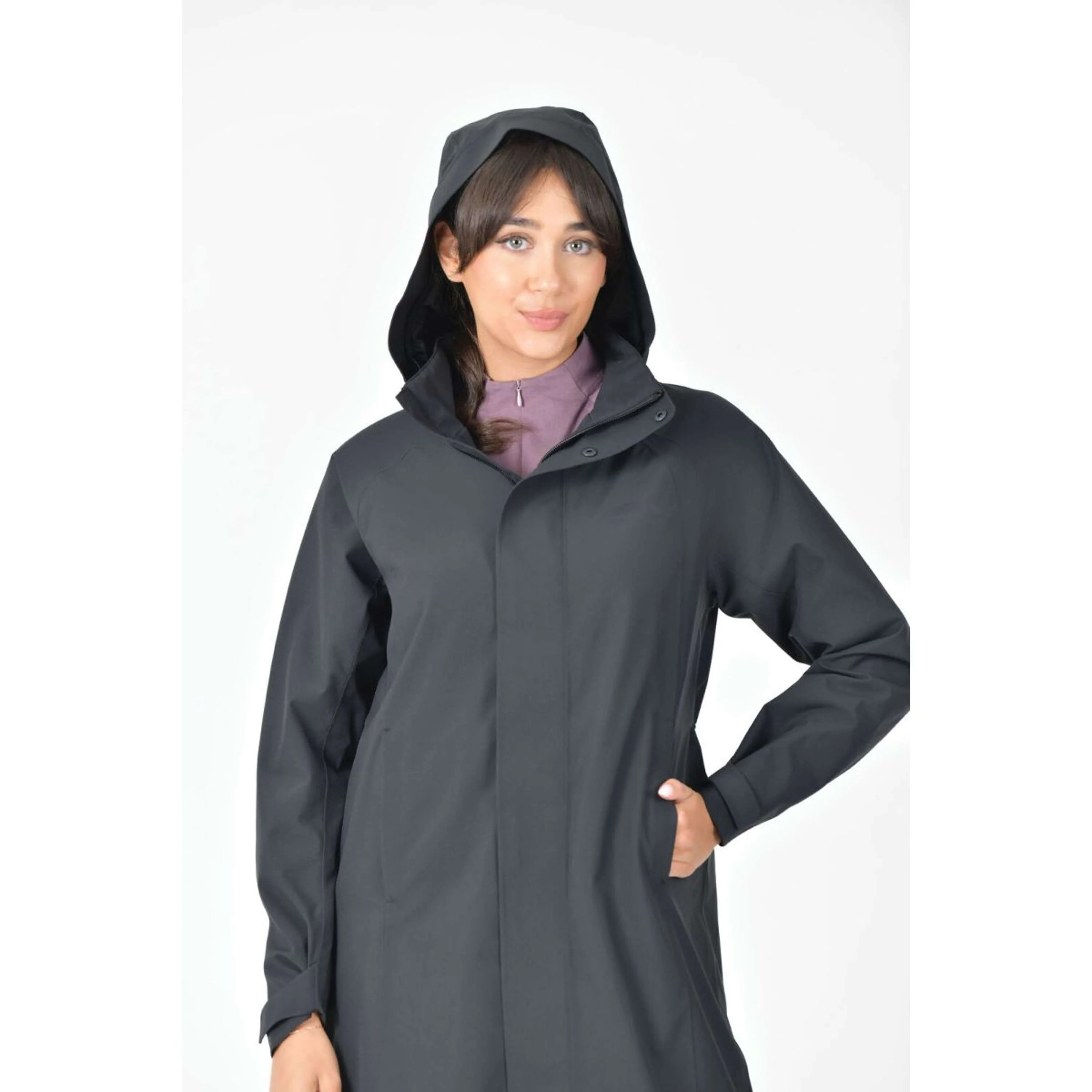 WeatherBeeta Veste Longue Windbreaker Longline Noir - Image 6
