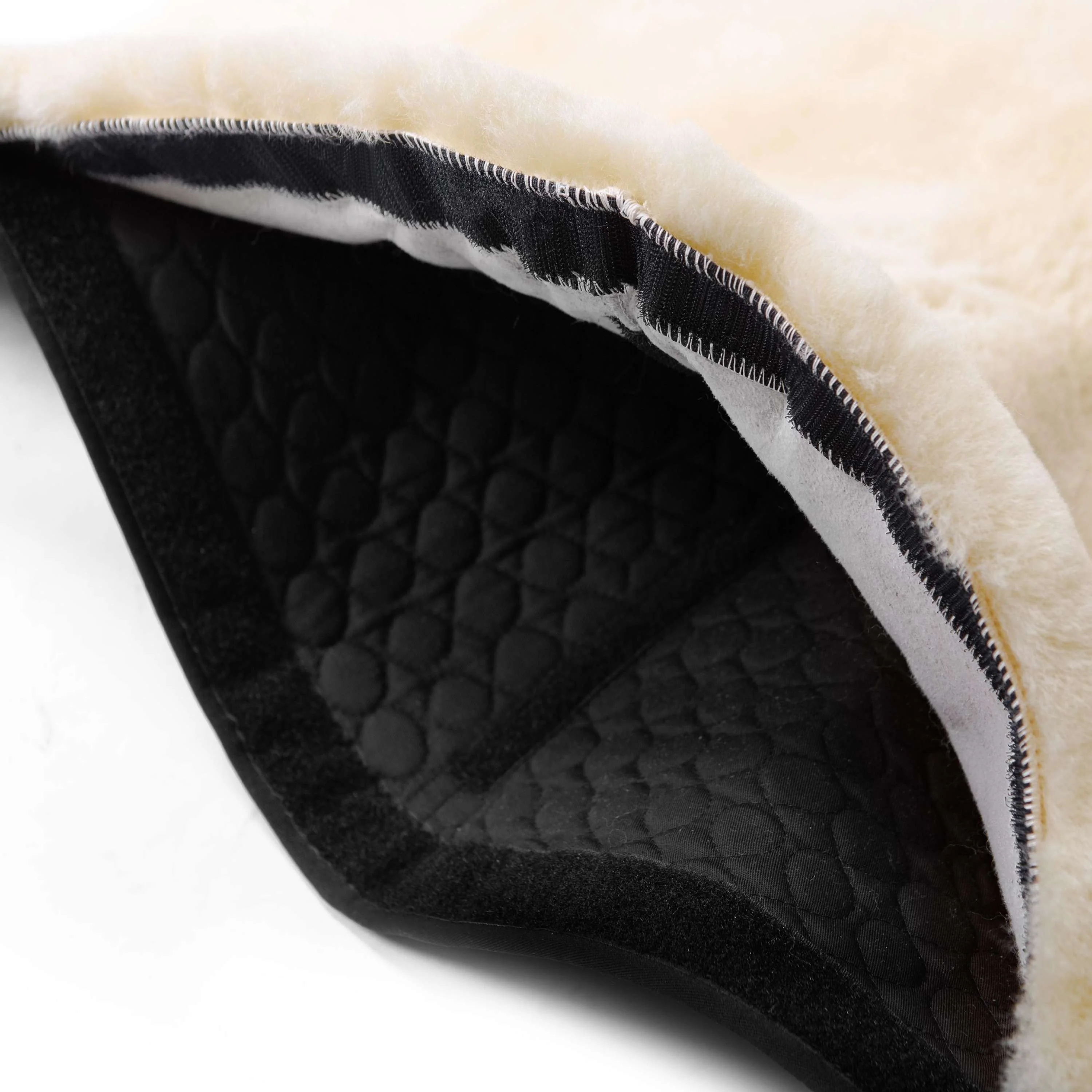 Werner Christ Tapis Western Sheepskin 30mm Noir/Naturel - Image 2