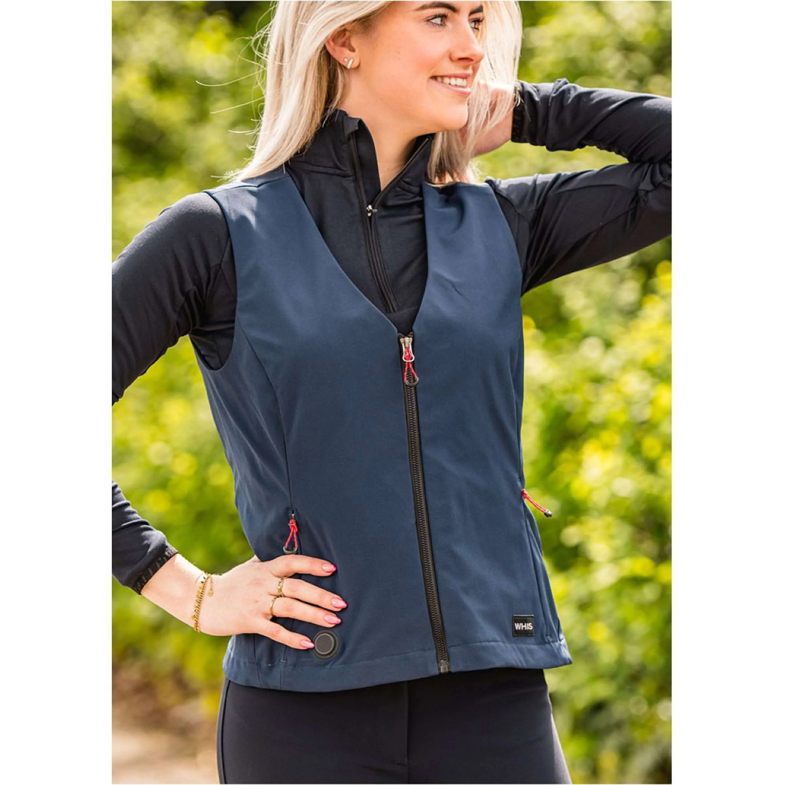 WHIS Chauffe-corps Chauffant Softshell Coach Marin foncé - Image 2