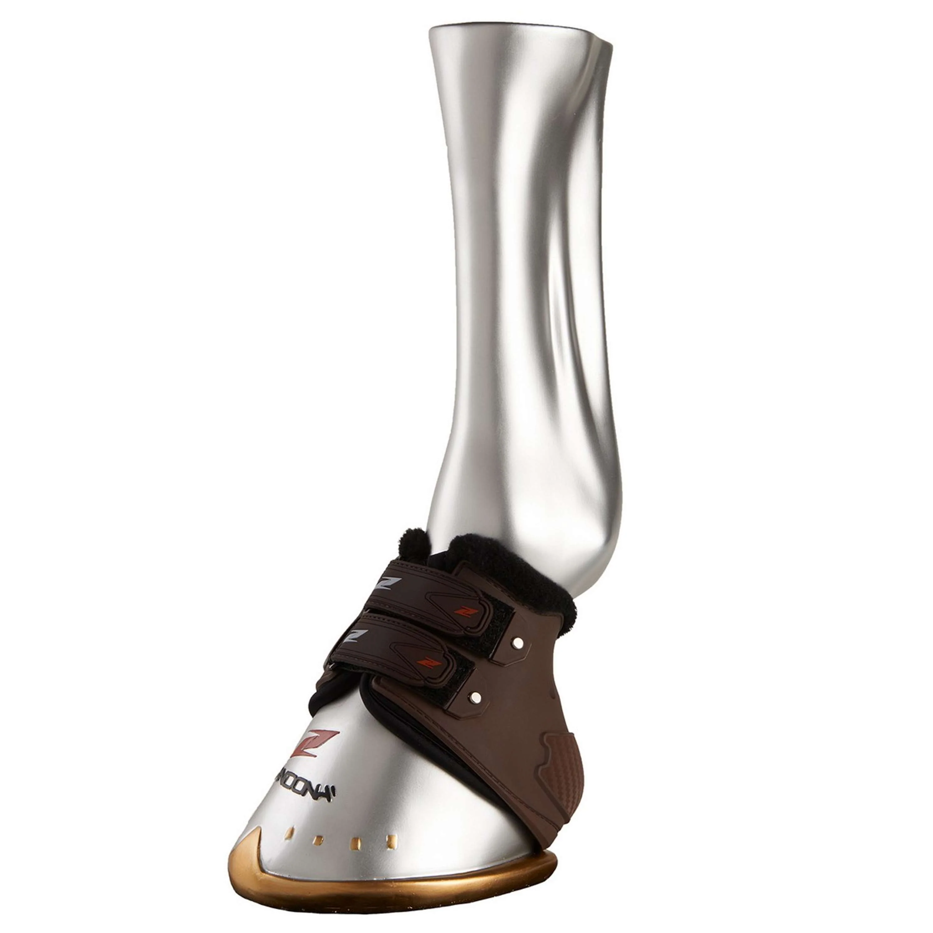Zandona Cloches d'Obstacles Carbon Air Velcro Marron - Image 3